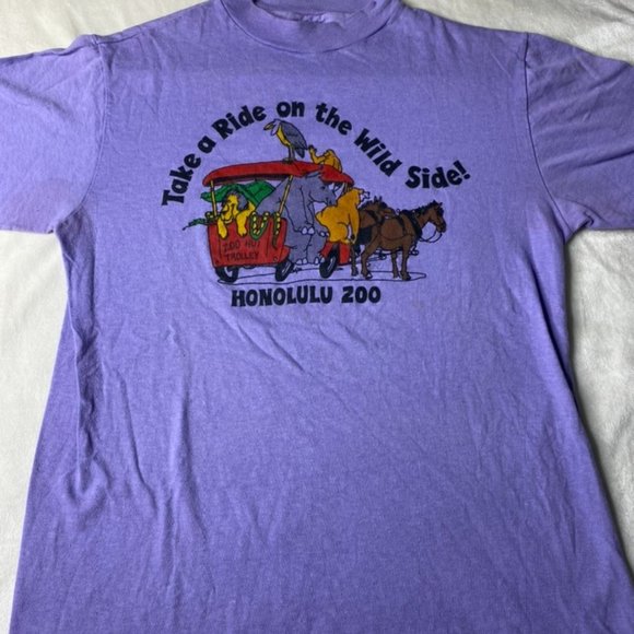 Honolulu Zoon Vintage 1980's T-Shirt - Picture 1 of 3